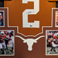 Framed Texas Longhorns Roschon Johnson Autograph Signed Jersey Beckett Holo