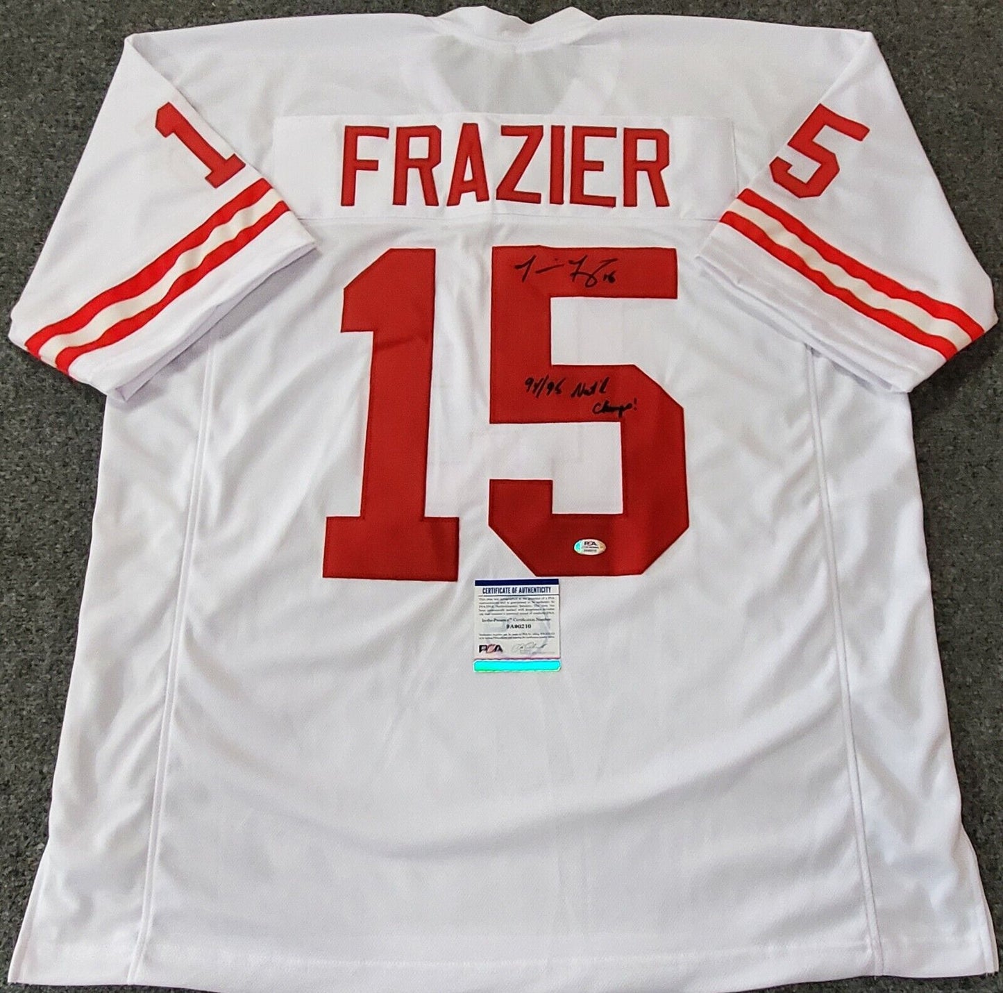 MVP Authentics Nebraska Cornhuskers Tommie Frazier Autographed Inscribed Jersey Psa Coa 107.10 sports jersey framing , jersey framing