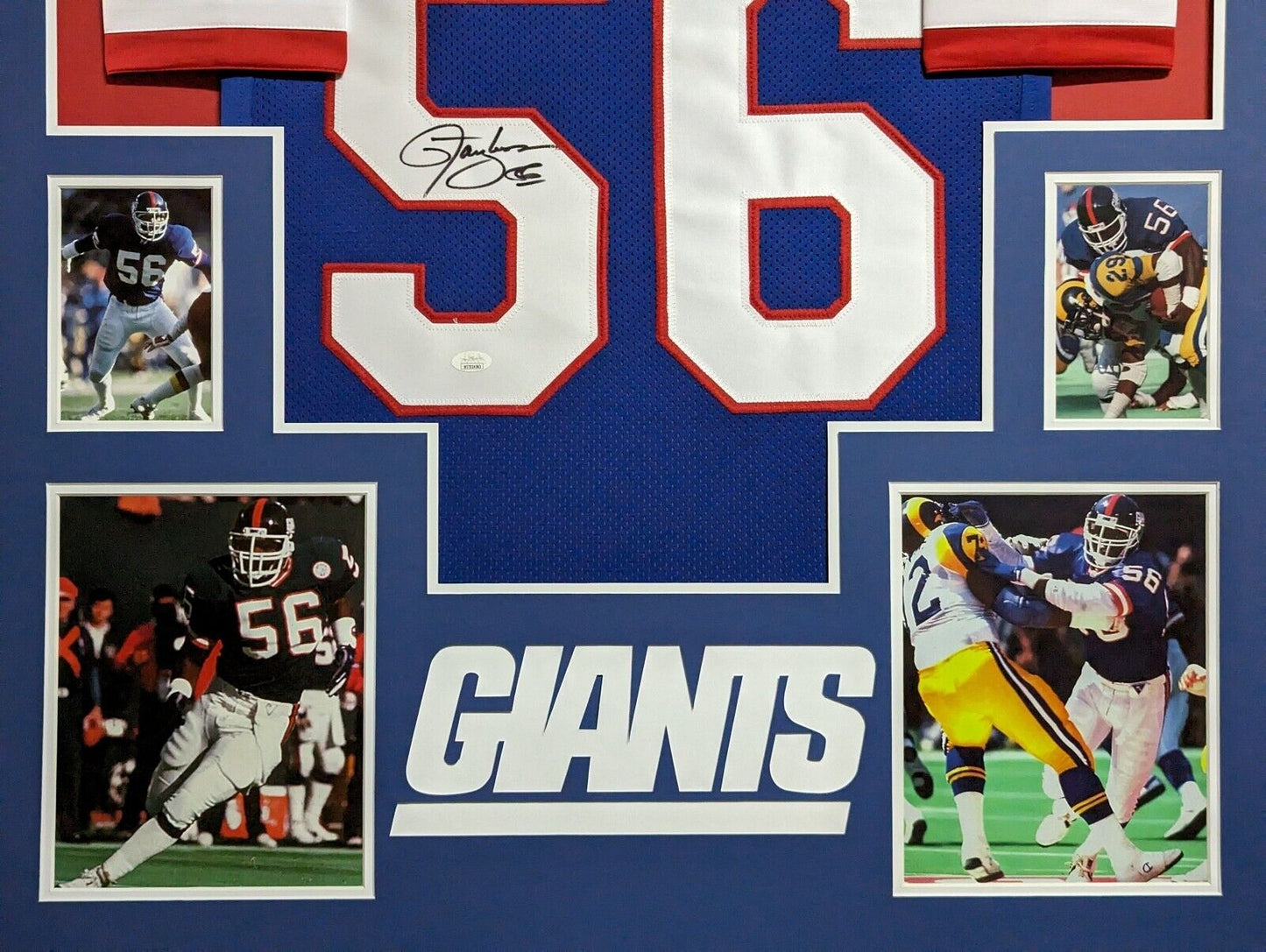 MVP Authentics Framed New York Giants Lawrence Taylor Autographed Signed Jersey Jsa Coa 450 sports jersey framing , jersey framing