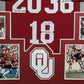 Framed Oklahoma Sooners Steve Owens Autographed Signed Jersey Psa Coa