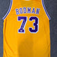 Los Angeles Lakers Dennis Rodman Autographed Signed Jersey Jsa Holo