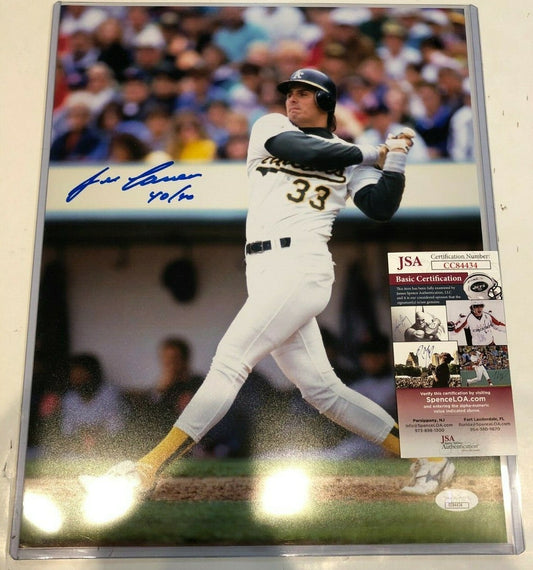 Oakland A's Jose Canseco Autographed Signed Inscribed 11X14 Photo Jsa  Coa