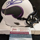 Minnesota Vikings Daunte Culpepper Autographed Signed Lunar Mini Helmet Jsa Coa