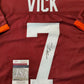Virginia Tech Hokies Michael Vick Autographed Signed Jersey Jsa Coa
