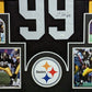 Framed Pittsburgh Steelers Levon Kirkland Autographed Signed Jersey Jsa Coa