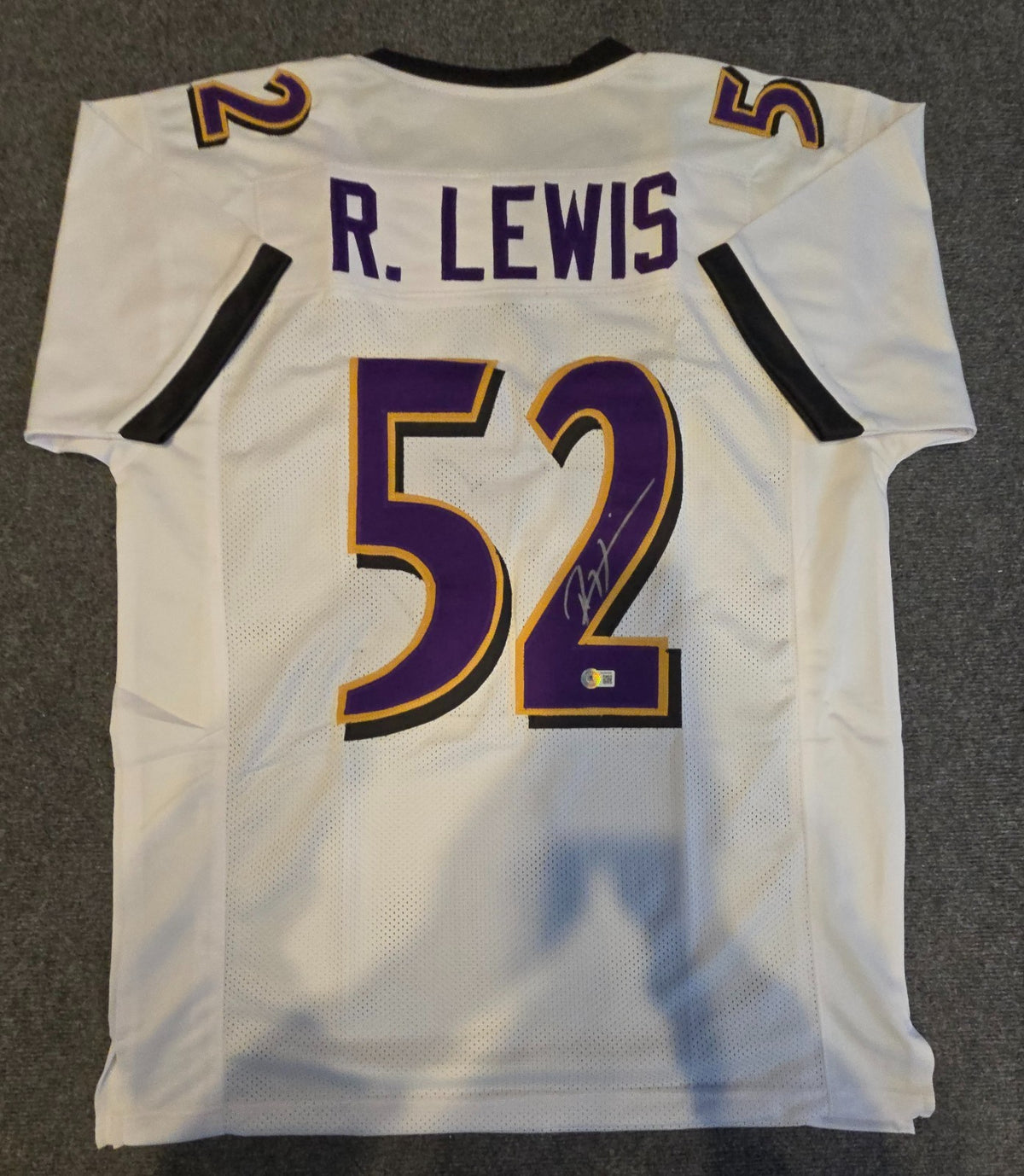 Baltimore Ravens Ray Lewis Autographed Signed Jersey Beckett Holo