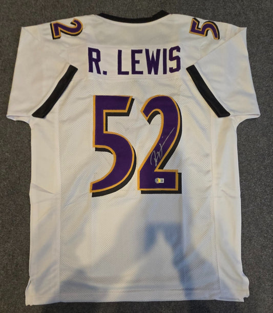 Baltimore Ravens Ray Lewis Autographed Signed Jersey Beckett Holo