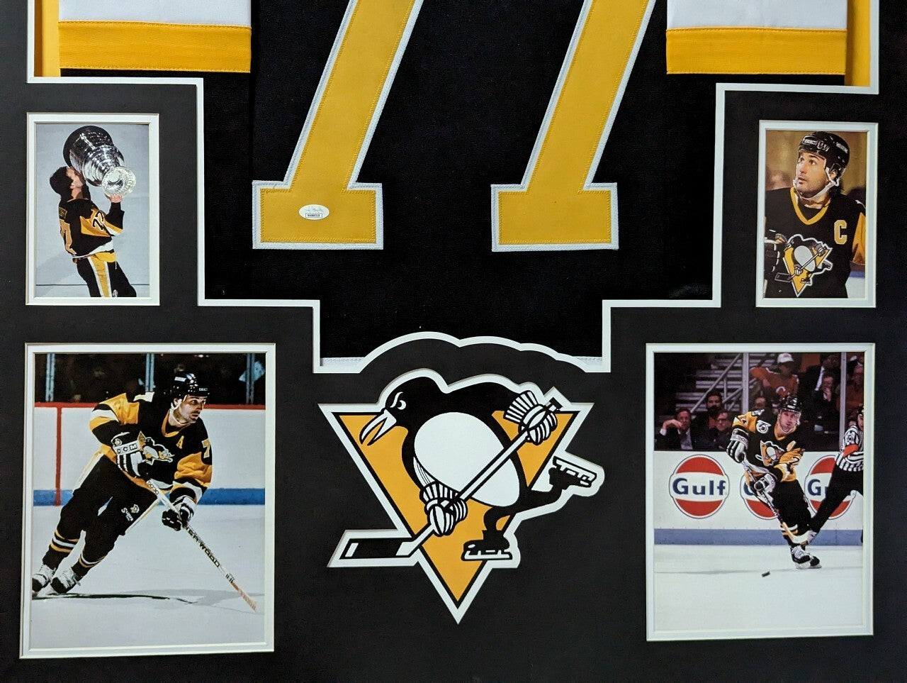 Framed Pittsburgh Penguins Paul Coffey Autographed Signed Jersey Jsa Coa