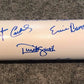 Chicago Cubs Ernie Banks Multi Signed Commemorative Bat Mab/Gtsm Holo