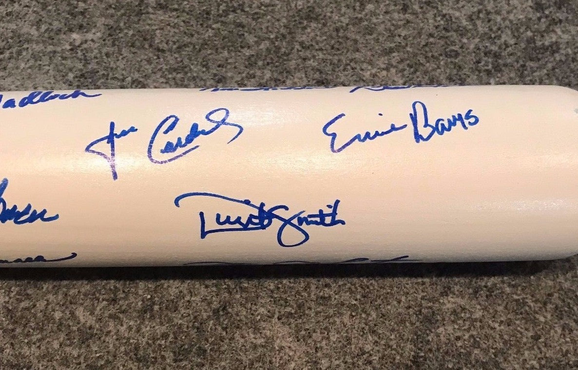 Chicago Cubs Ernie Banks Multi Signed Commemorative Bat Mab/Gtsm Holo
