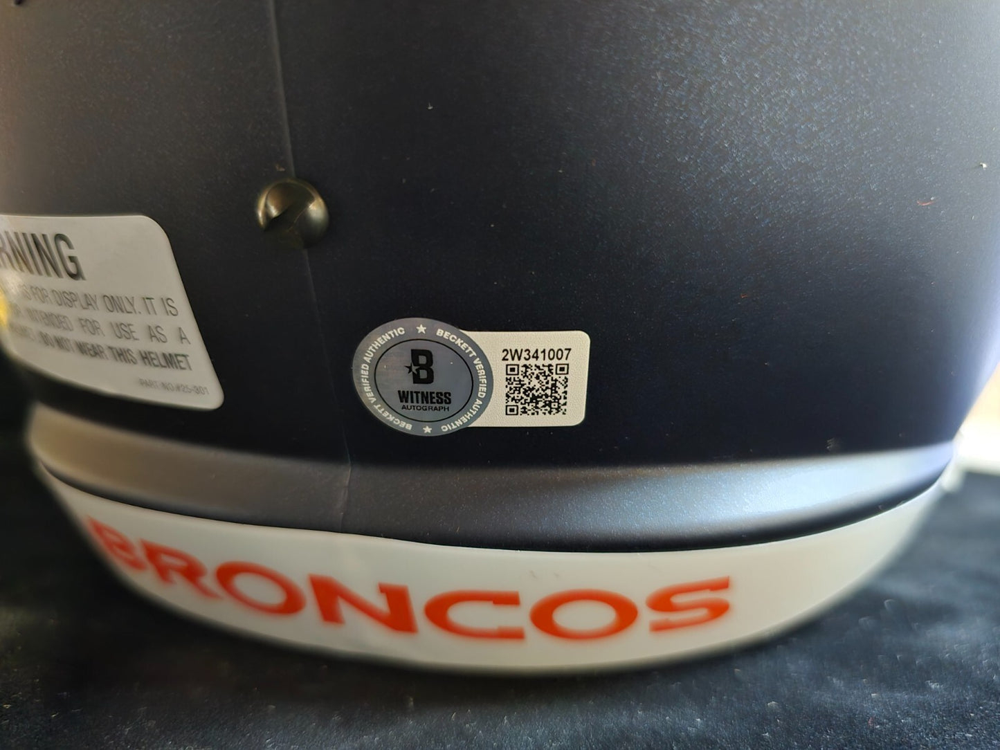 Denver Broncos Pat Surtain Ii Signed Insc Replica Full Size Helmet Beckett