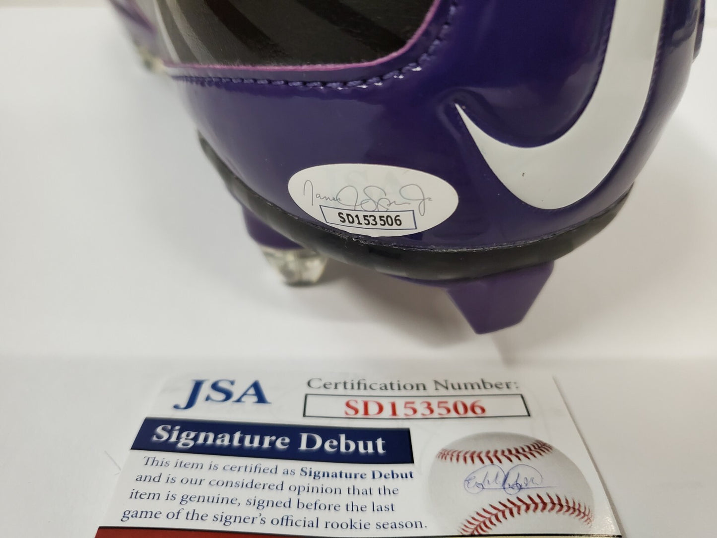 Tcu Horned Frogs Tre'von Moehrig Autographed Cleat Jsa Coa