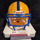 Pitt Panthers Jason Pinnock Signed Speed Mini Helmet Jsa Coa
