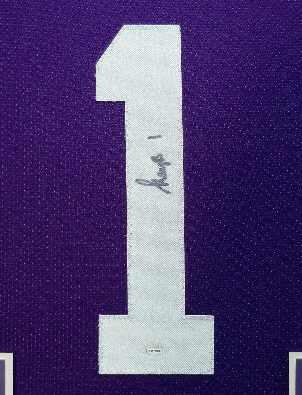 Framed Lsu Tigers Kayshon Boutte Autographed Signed Jersey Jsa Coa