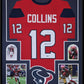 Framed Houston Texans Nico Collins Autographed Signed Jersey Beckett Holo