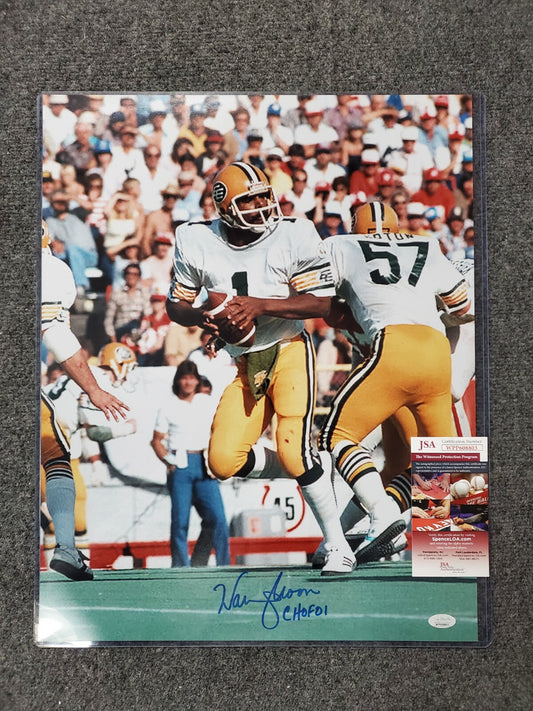 Edmonton Eskimos Warren Moon Autographed Signed Inscribed 16X20 Photo Jsa Coa