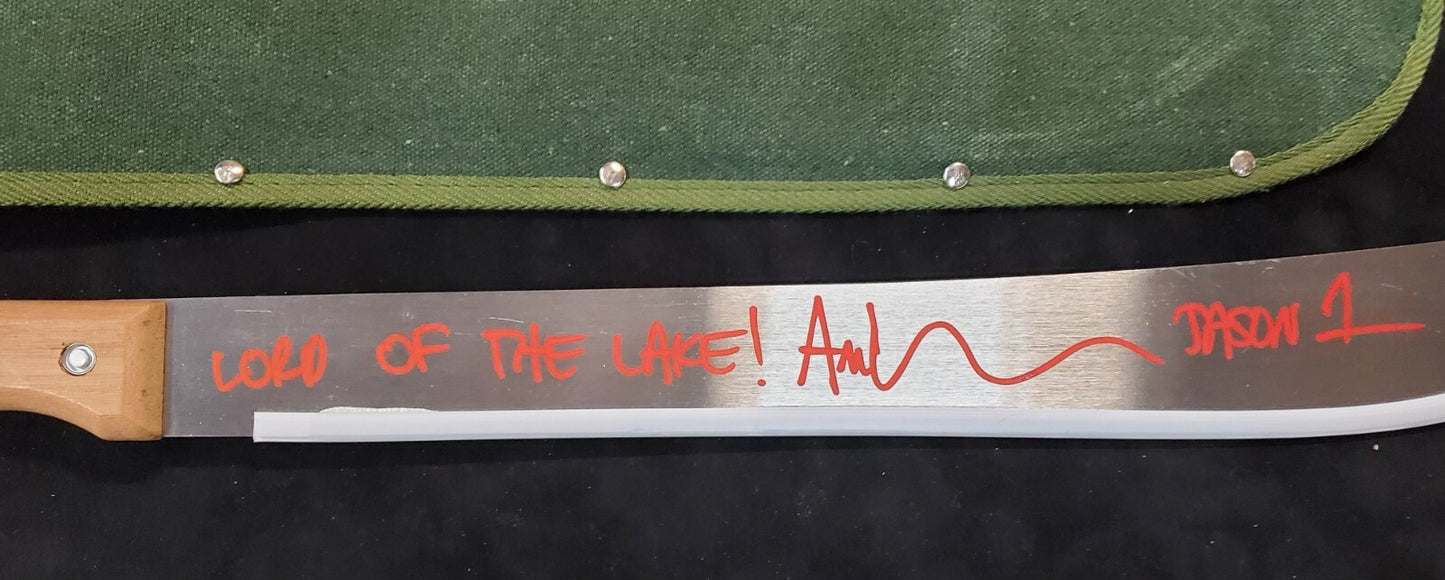 Ari Lehman Signed Inscribed Jason Voorhees Friday The 13Th Machete Jsa Coa