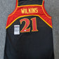 Atlanta Hawks Dominique Wilkins Autographed Signed Jersey Jsa Coa