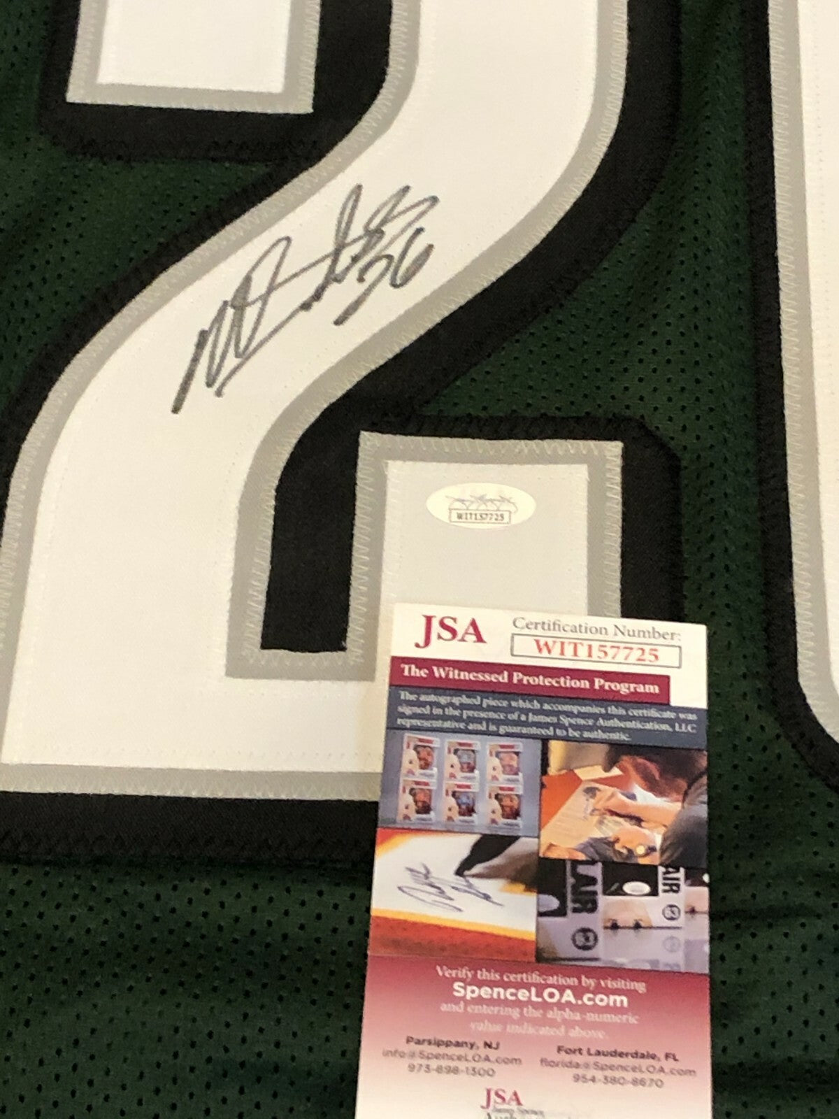 Philadelphia Eagles Miles Sanders Autographed Signed Jersey Jsa  Coa