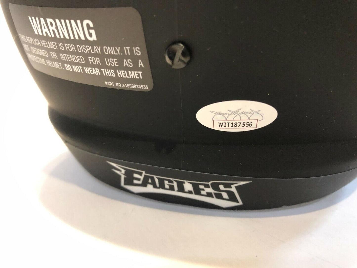 MVP Authentics Brian Dawkins Signed Eagles Full Size Speed Eclipse Replica Helmet Jsa Coa 296.10 sports jersey framing , jersey framing