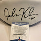John Kuhn Autographed Signed Green Bay Packers Logo Football Beckett Coa