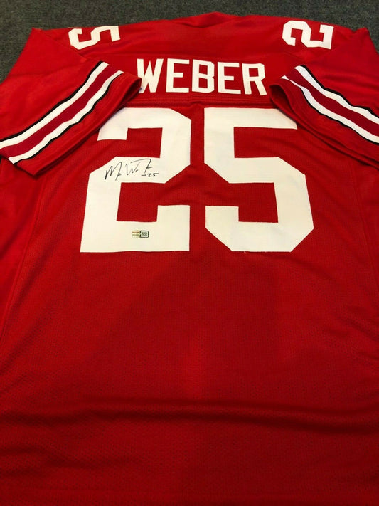 Ohio State Buckeyes Mike Weber Autographed Signed Jersey Tristar Holo