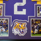 Framed Lsu Tigers Justin Jefferson Autographed Signed Jersey Jsa Coa