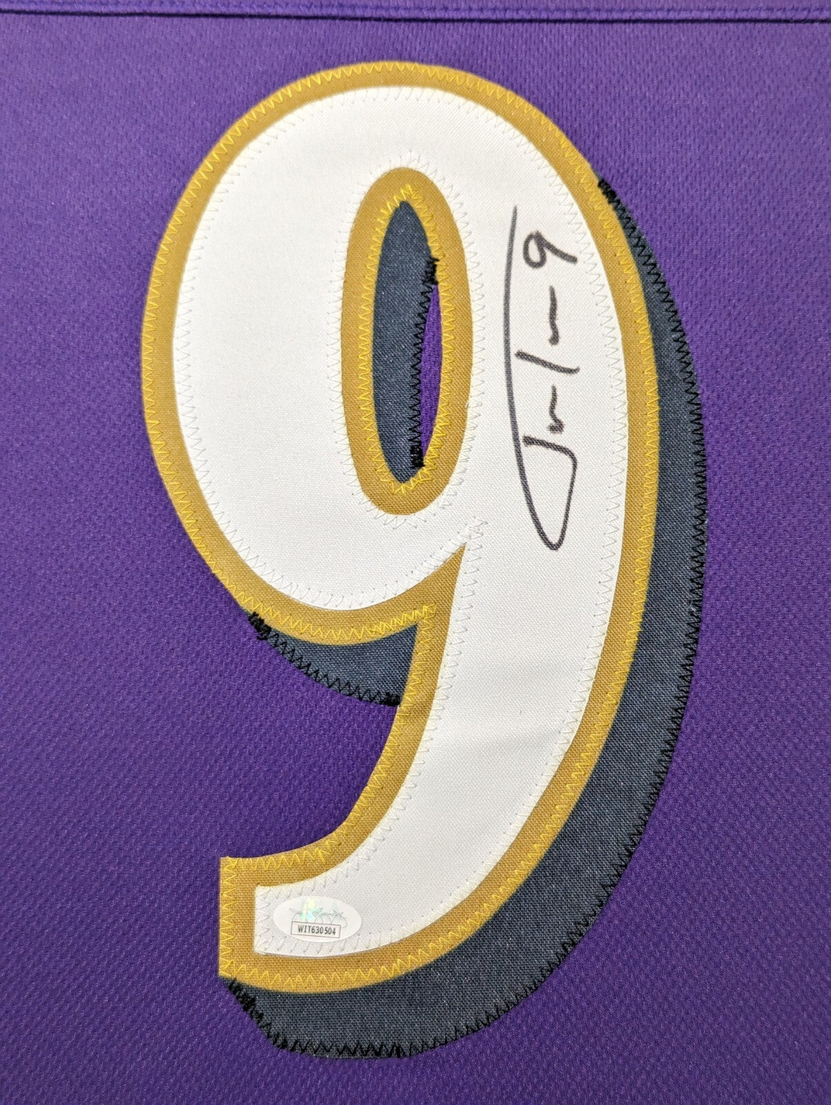 Framed Baltimore Ravens Justin Tucker Autographed Signed Jersey Jsa Coa