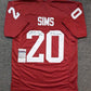 Oklahoma Sooners Billy Sims Autographed Signed Inscribed Jersey Jsa Coa