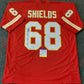 Kansas City Chiefs Will Shields Autographed Inscribed Jersey Psa Coa