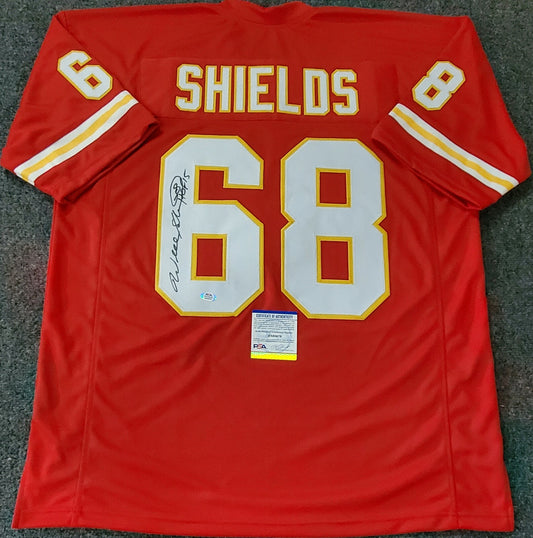Kansas City Chiefs Will Shields Autographed Inscribed Jersey Psa Coa
