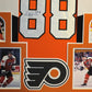 Framed Philadelphia Flyers Eric Lindros Autographed Inscribed Jersey Jsa Coa