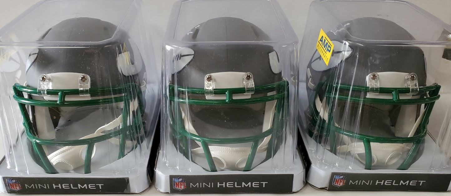 N.Y. Jets Zach Wilson Autographed Signed Amp Alternate Mini Helmet Beckett Holo