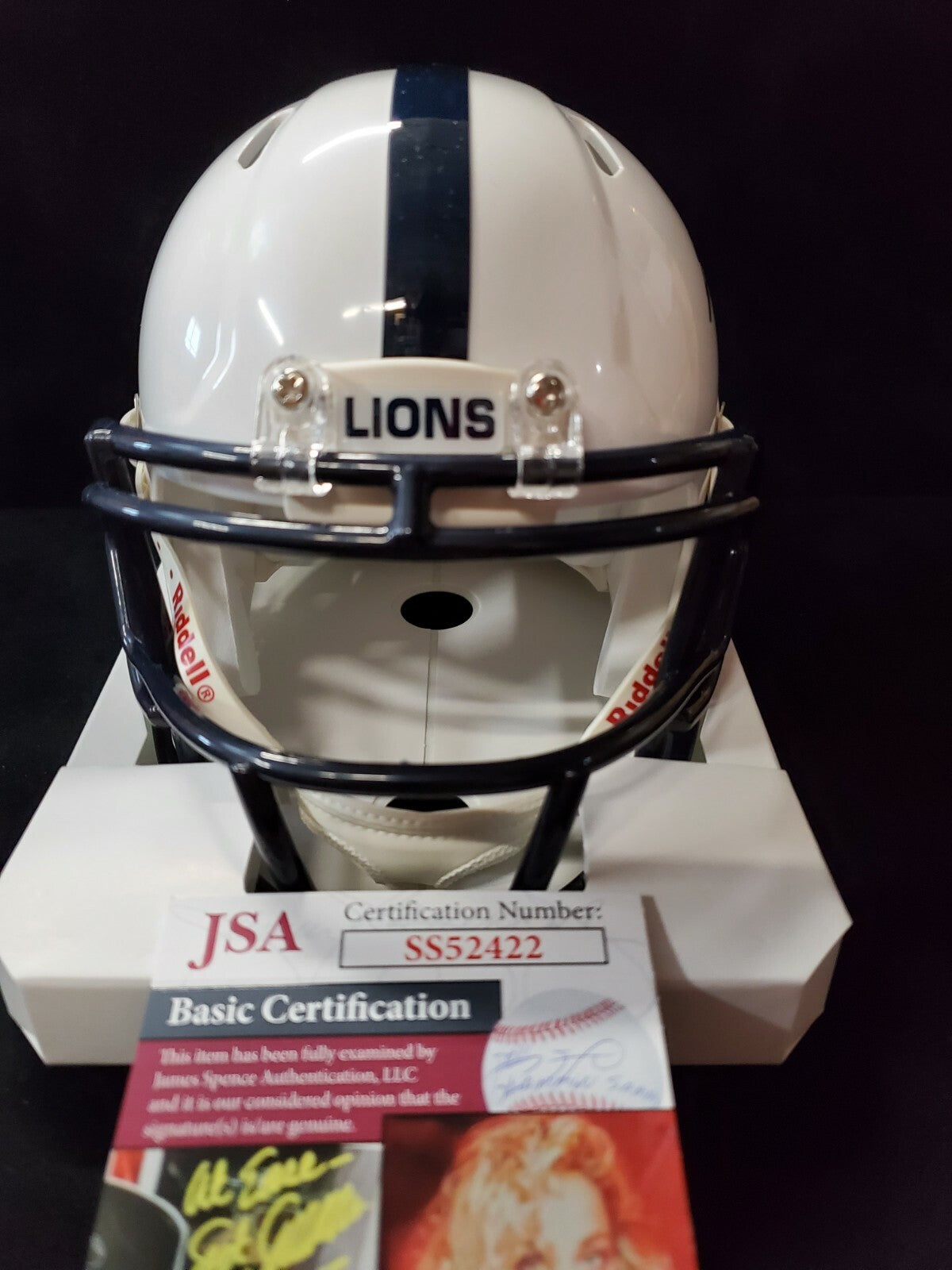 Penn State Nittany Lions Ellis Brooks Autographed Signed Mini Helmet Jsa Coa