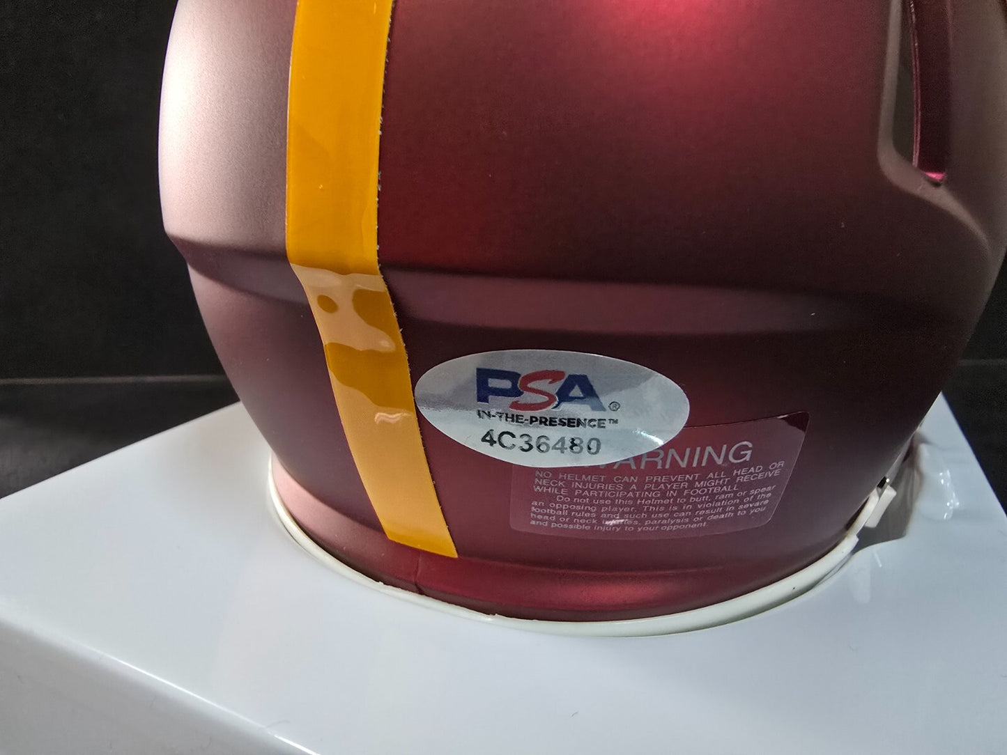 Washington Commanders Brian Robinson Jr Signed Speed Mini Helmet Psa Coa