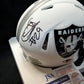 Las Vegas Raiders Chris Smith Autographed Signed Lunar Mini Helmet Jsa Coa Sil