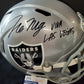 Las Vegas Raiders Tre'von Moehrig Autographed Inscribed Full Size Helmet Jsa Coa