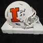 Illinois Fighting Illini Devon Witherspoon Autographed Mini Helmet Beckett Holo