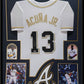 Framed Atlanta Braves Ronald Acuna Jr Autographed Jersey Acuna Hologram