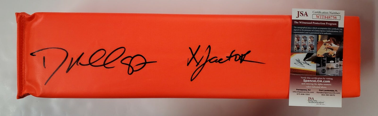 Kc Chiefs Dante Hall Autographed Signed Inscribed End Zone Pylon Jsa Coa