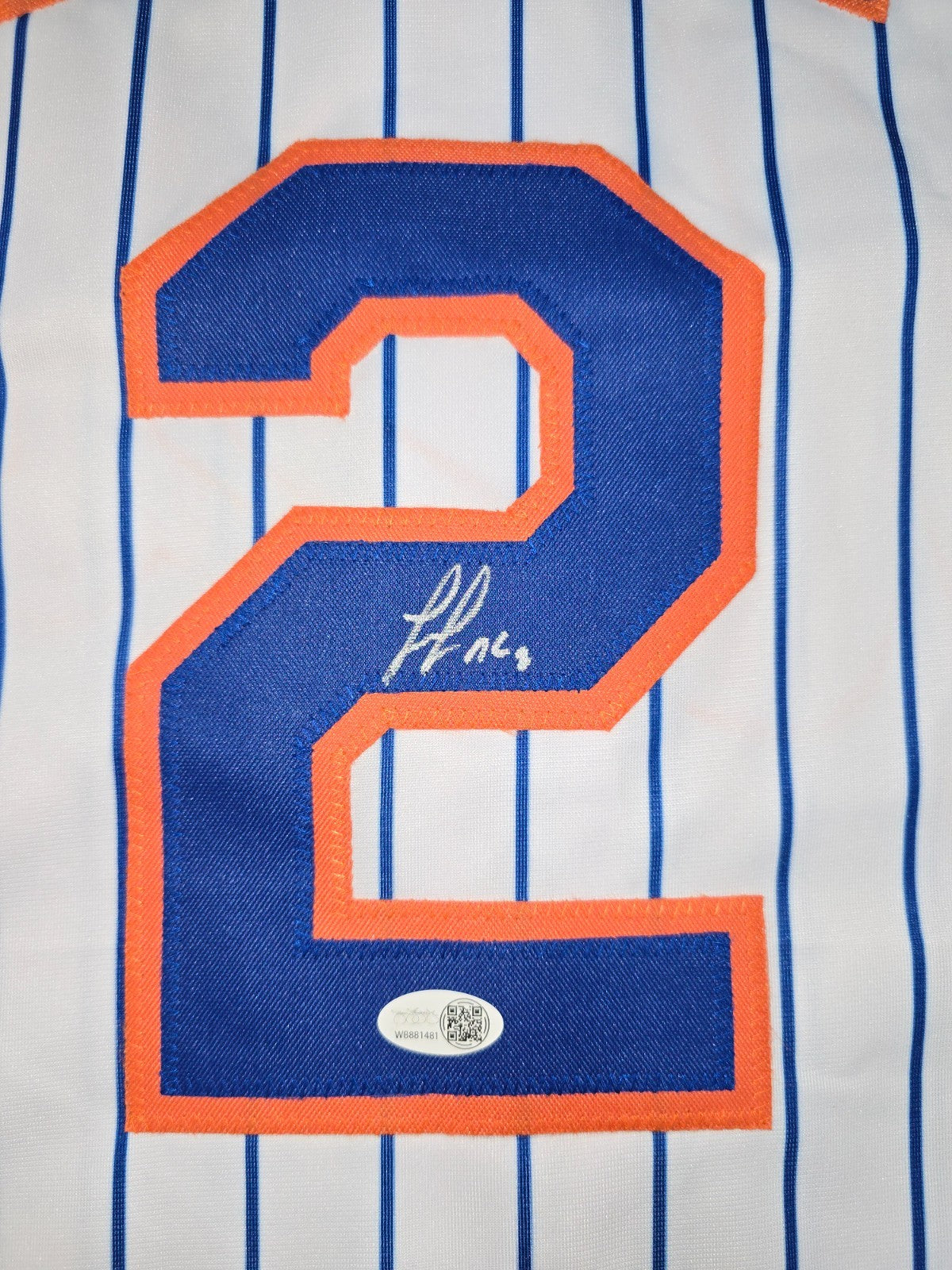 New York Mets Luisangel Acuna Autographed Signed Custom Jersey Jsa Coa