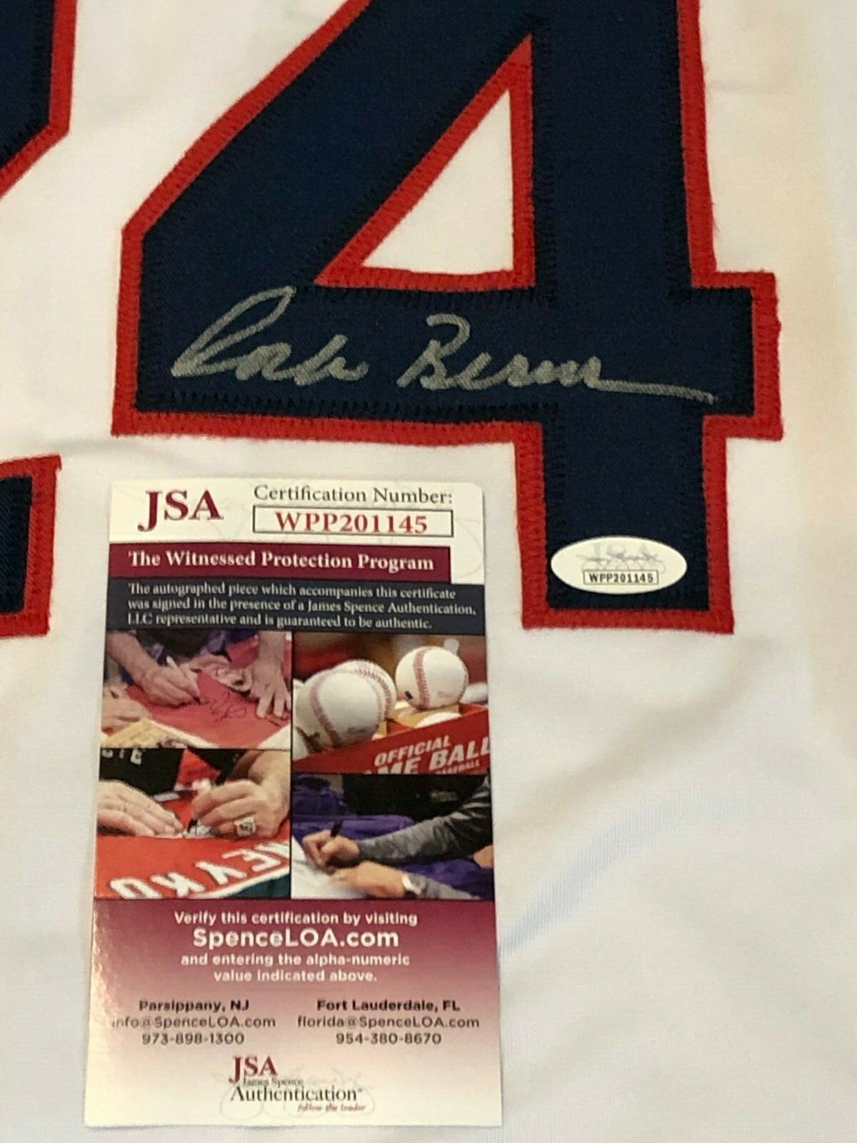 Corbin Bernsen "Roger Dorn" Autographed Signed Major League Jersey Jsa  Coa