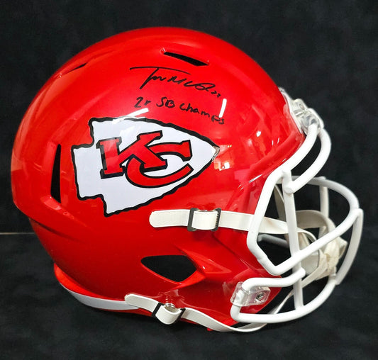 Kansas City Chiefs Trent Mcduffie Autographed Replica Full Size Helmet Bas Coa