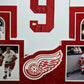 Suede Framed Detroit Red Wings Gordie Howe Autographed Inscribed Jersey Beckett
