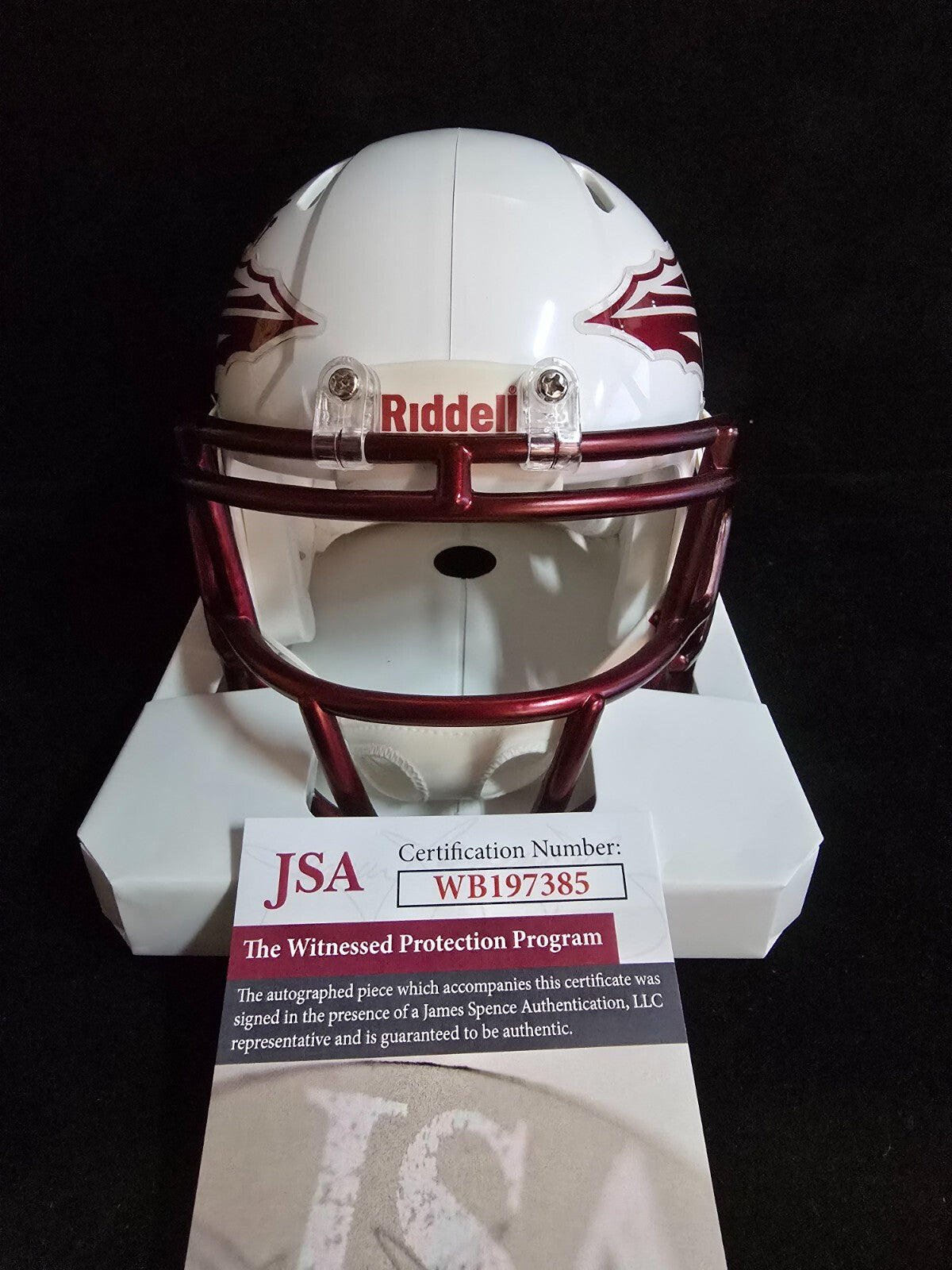 Florida State Seminoles Brian Burns Autographed Signed Alt Mini Helmet Jsa