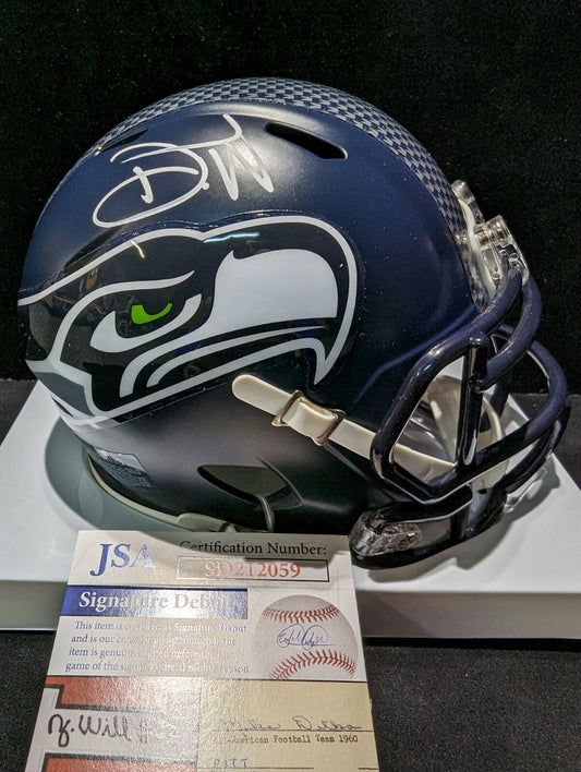 Seattle Seahawks Devon Witherspoon Signed Speed Mini Helmet Jsa Coa