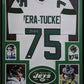 MVP Authentics Framed New York Jets Alijah Vera-Tucker Autographed Signed Jersey Jsa Coa 337.50 sports jersey framing , jersey framing