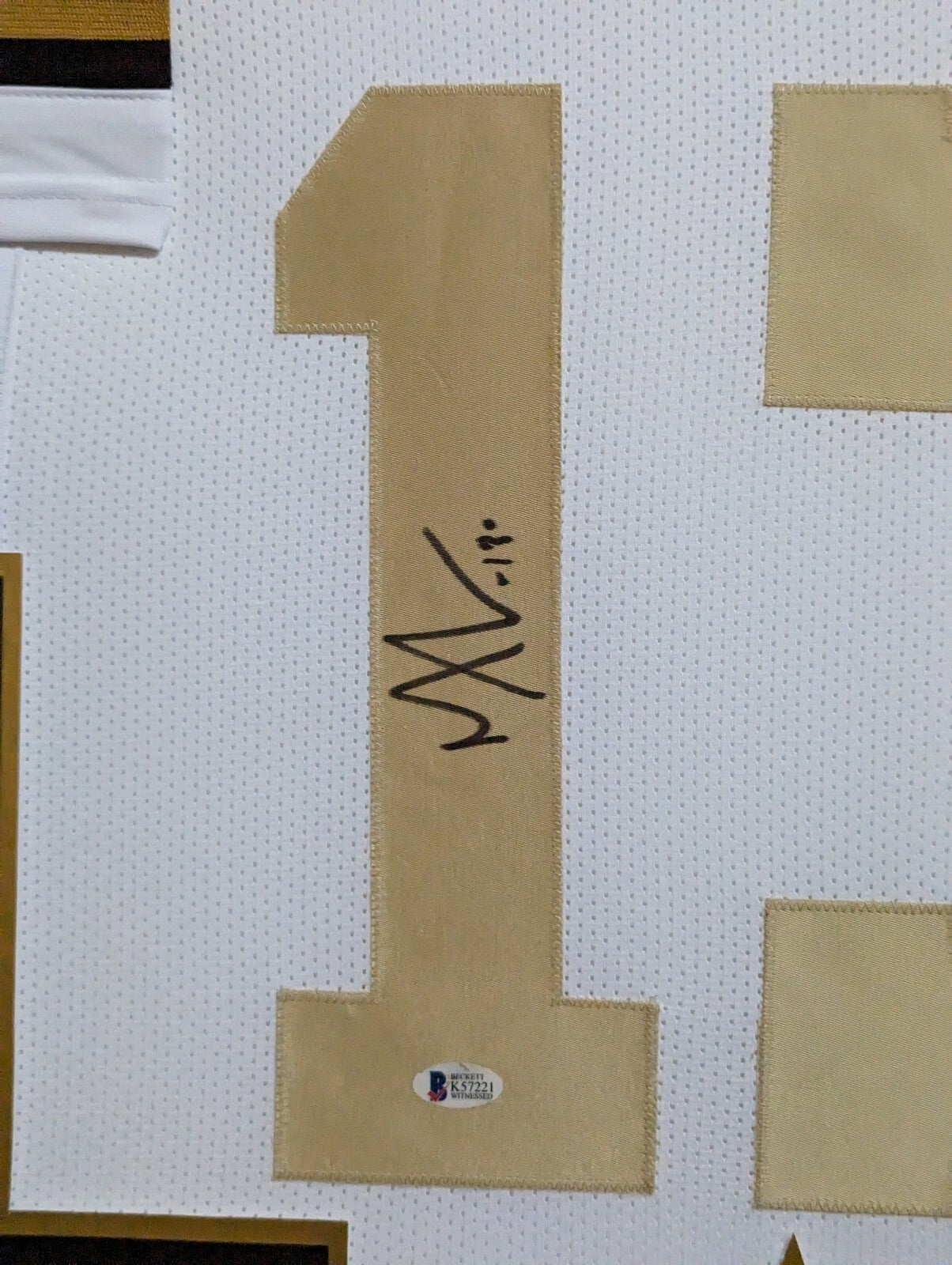 Framed New Orleans Saints Michael Thomas Autographed Signed Jersey Beckett Coa