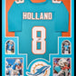 Framed Miami Dolphins Jevon Holland Autographed Signed Jersey Jsa Coa