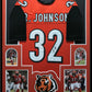 Framed Cincinnati Bengals Rudi Johnson Autographed Jersey Jsa Coa
